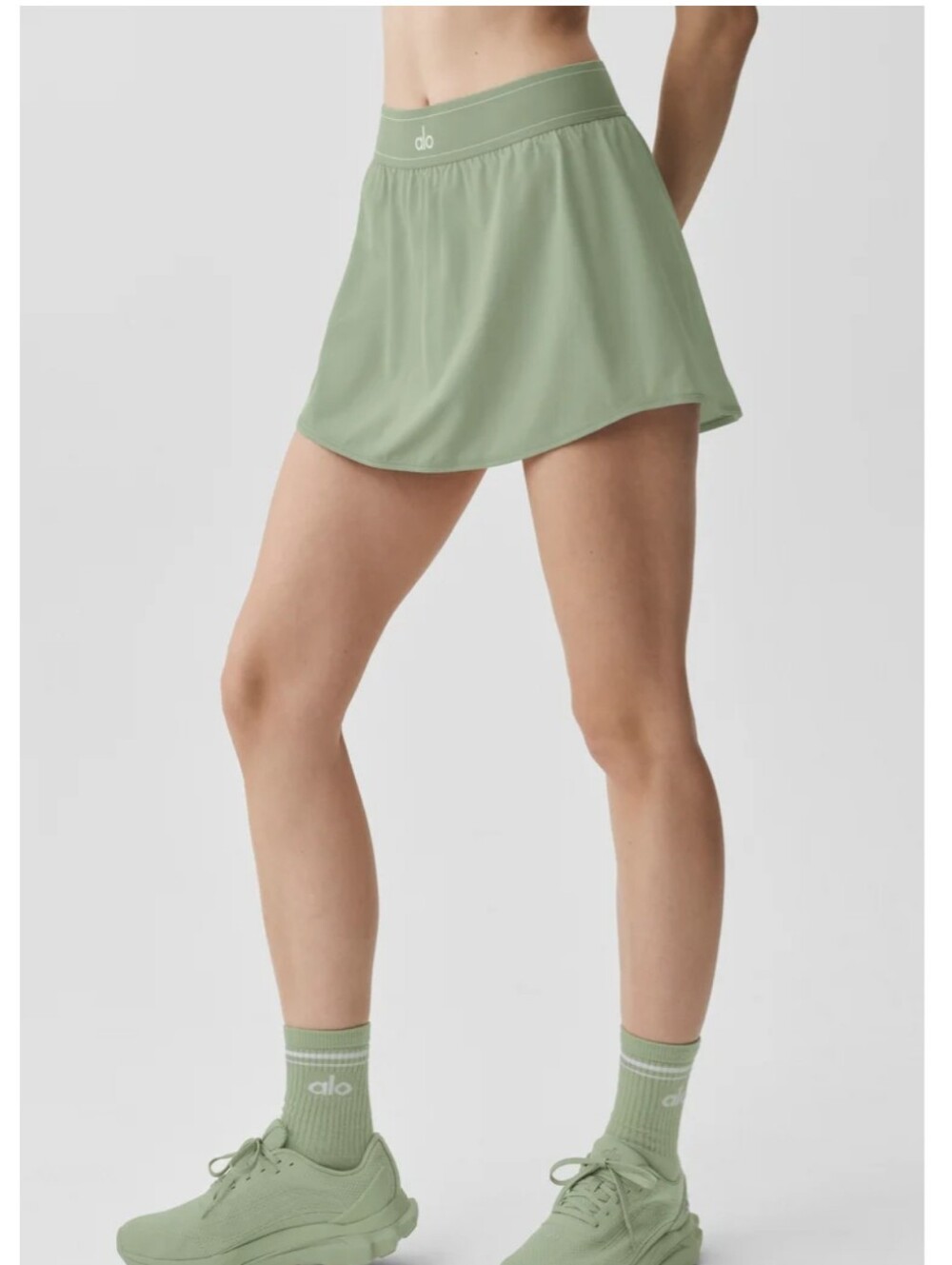 Alo Yoga Match Point Skirt Dune Grass Sold Out Color - Picture 6 of 12